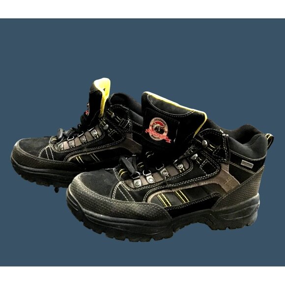 BRAHMA BOOTS- MENS BLACK STEEL TOE LACE UP WORKING BOOTS SIZE 10 - Picture 1 of 7